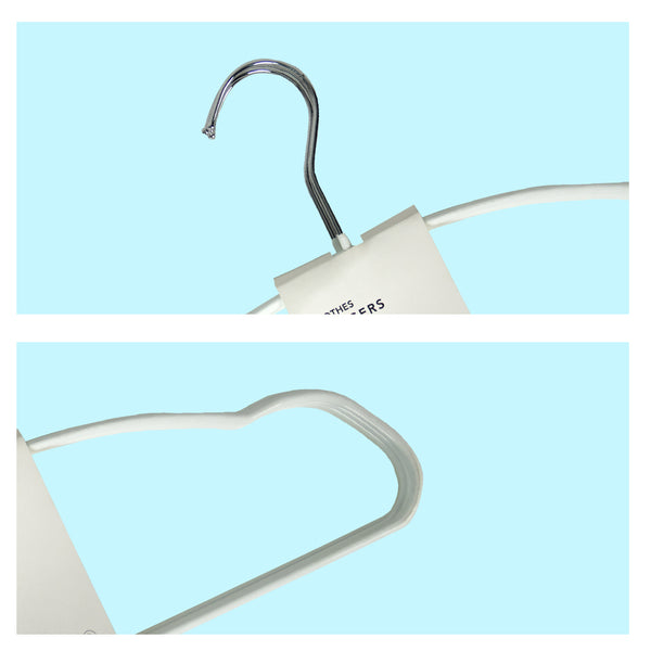 MINISO Gantungan Baju Hanger Clothes Celana Logam Metal Plastik Anti Slip 5 pcs