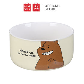 MINISO We Bare Bears Mangkuk Kotak Makan Keramik Penyimpan Wadah Bowl 450ml