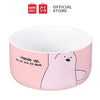 MINISO We Bare Bears Mangkuk Kotak Makan Keramik Penyimpan Wadah Bowl 450ml