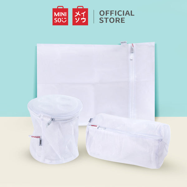 MINISO 3 Pak Kantung Laundry Putih