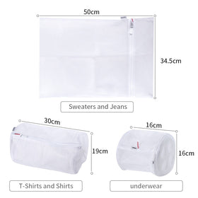 MINISO 3 Pak Kantung Laundry Putih