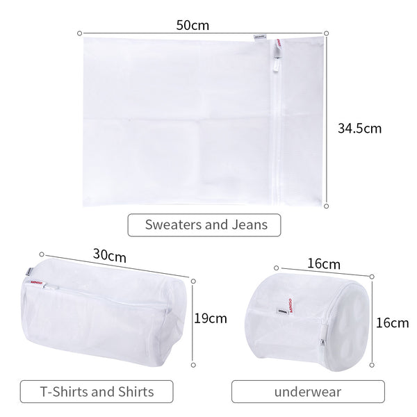 MINISO 3 Pak Kantung Laundry Putih