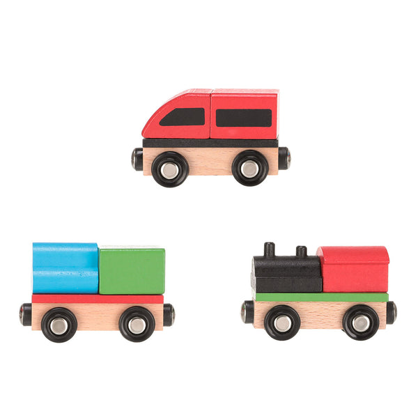 MINISO Kereta Kayu Kecil (colorful)