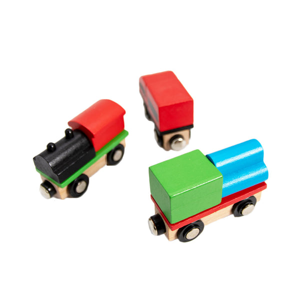 MINISO Kereta Kayu Kecil (colorful)