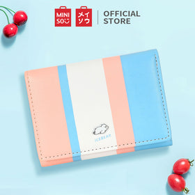 MINISO Dompet Wanita Kecil Lipat We Bare Bears Tas Mini Pendek Tempat