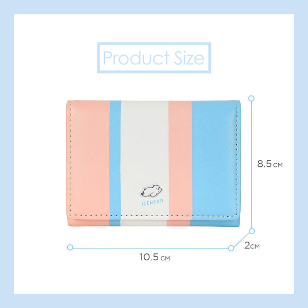 MINISO Dompet Wanita Kecil Lipat We Bare Bears Tas Mini Pendek Tempat
