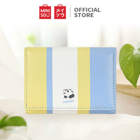 MINISO Dompet Wanita Kecil Lipat We Bare Bears Tas Mini Pendek Tempat
