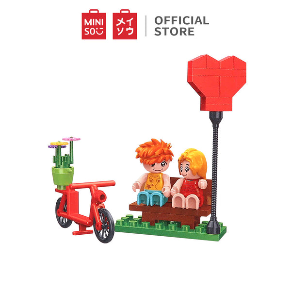 MINISO Blok Bangunan Ramah Lingkungan Plastik ABS Mainan Kotak Bangunan untuk Edukasi Anak untuk Hadiah Anak