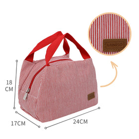 MINISO Tas Kotak Makan Siang Tempat Lunch Box Penyimpanan Bento Wadah Bag