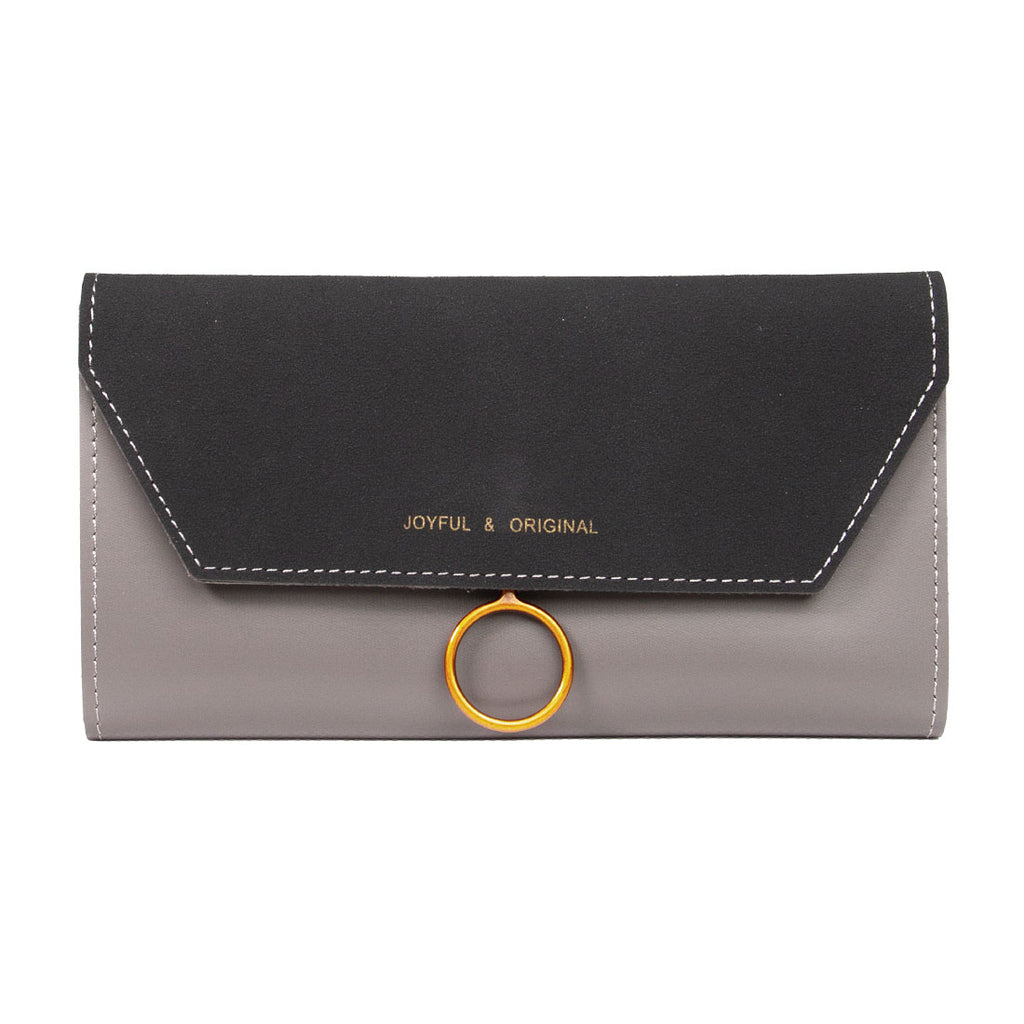 MINISO Dompet Wanita Panjang Wallet Simple Vintage Elegant Metal Logam