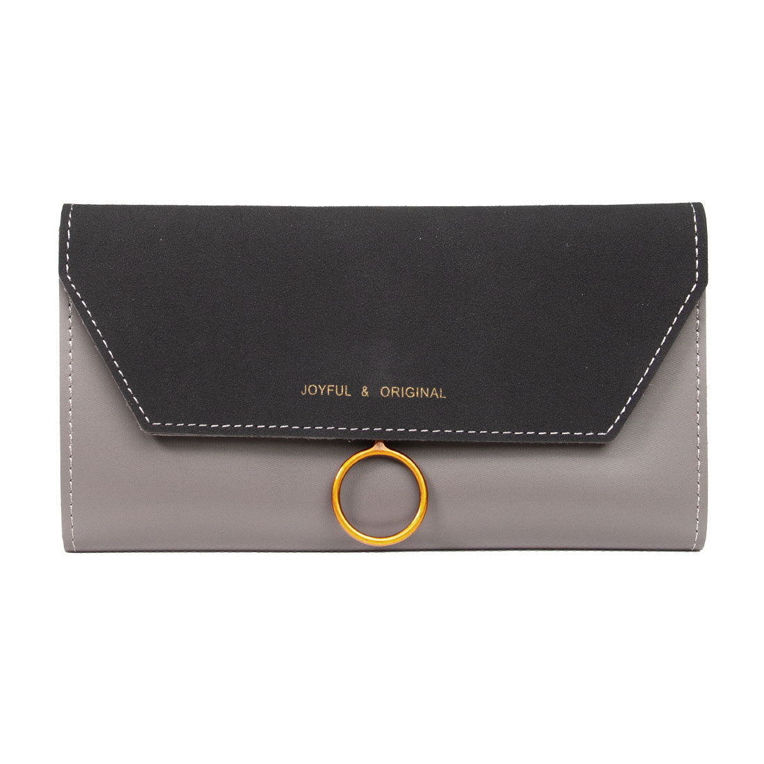 MINISO Dompet Wanita Panjang Wallet Simple Vintage Elegant Metal Logam