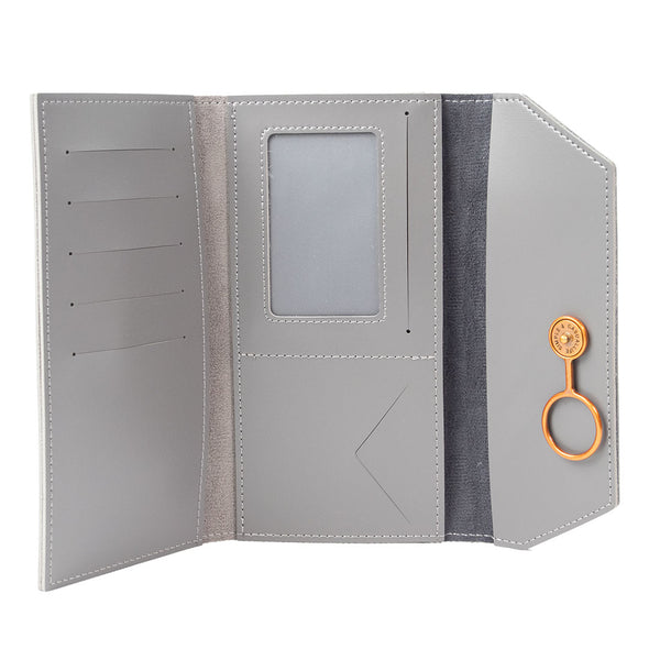 MINISO Dompet Wanita Panjang Wallet Simple Vintage Elegant Metal Logam