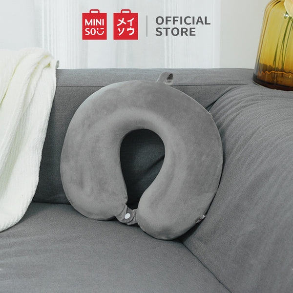 MINISO Bantal Leher Busa Memori Upgraded U-Shaped Memory Pillow Neck Pillow Foam Diupgrade Travel Perjalanan Mobil Kantor Rumah Pesawat Lembut Motif Karakter Home Multifungsi Serbaguna Empuk Halus Karakter