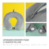 MINISO Bantal Leher Busa Memori Upgraded U-Shaped Memory Pillow Neck Pillow Foam Diupgrade Travel Perjalanan Mobil Kantor Rumah Pesawat Lembut Motif Karakter Home Multifungsi Serbaguna Empuk Halus Karakter