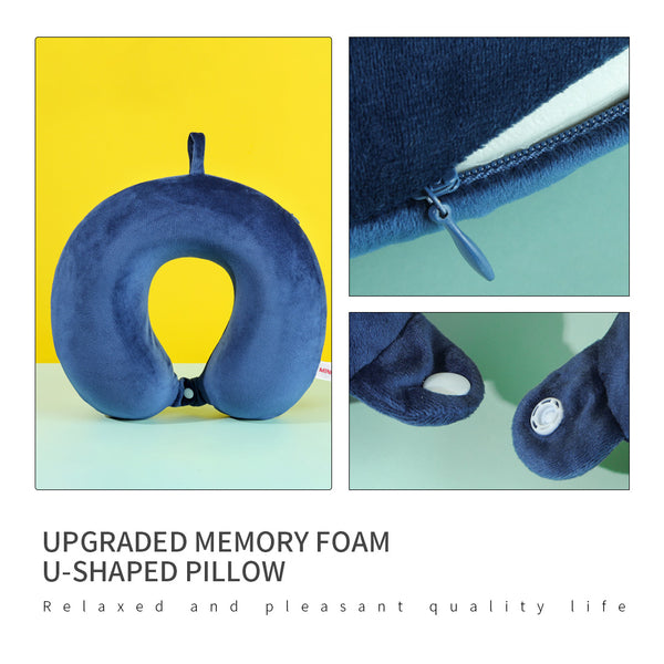 MINISO Bantal Leher Busa Memori Upgraded U-Shaped Memory Pillow