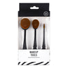 MINISO Kit Kuas Makeup Brush Spons Kosmetik 3 Pcs Set Blush Foundation