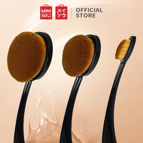MINISO Kit Kuas Makeup Brush Spons Kosmetik 3 Pcs Set Blush Foundation