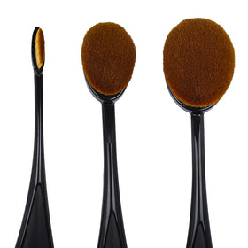 MINISO Kit Kuas Makeup Brush Spons Kosmetik 3 Pcs Set Blush Foundation