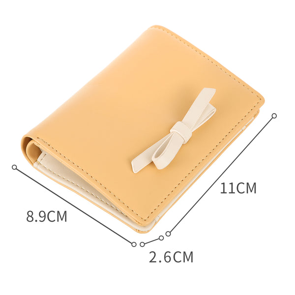 MINISO Dompet Wanita Pendek Kecil Lipat Bowtie Lucu Fashion Elegant
