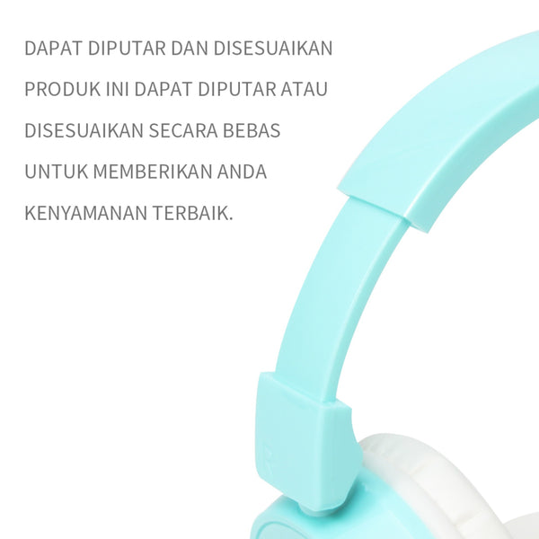 MINISO Headset Earphone Headphone  Gaming Dilipat Original Stereo Kebisingan Membatalkan Portable Simple