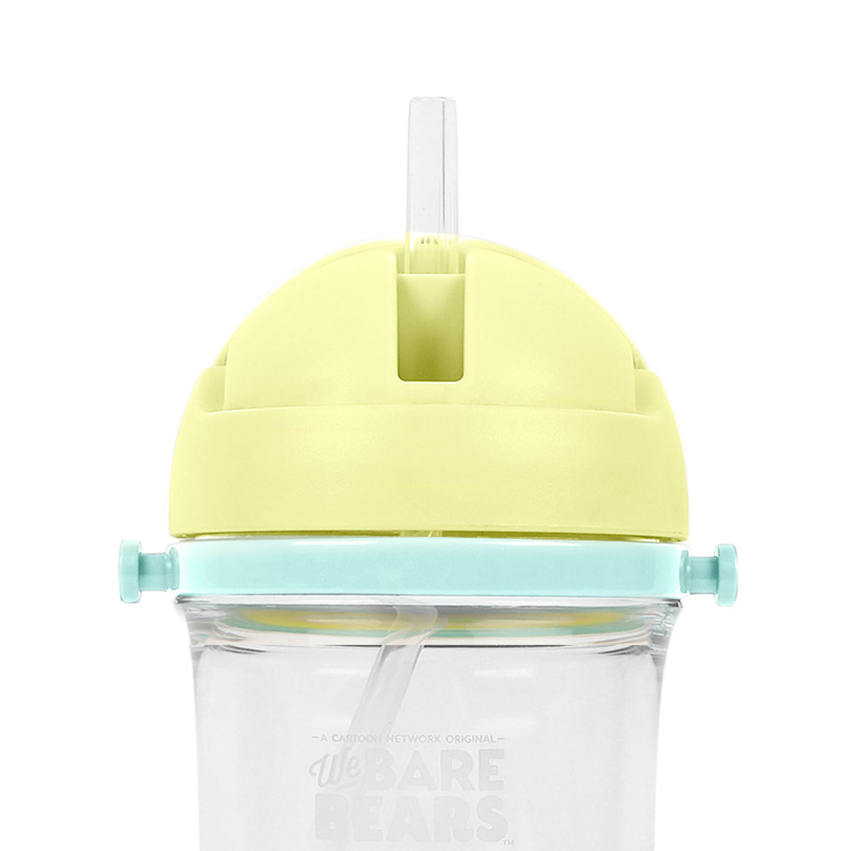 MINISO Botol Minum Air Plastik Sedotan We Bare Bears Lucu Anak 400ml