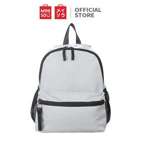 MINISO Tas Ransel Backpack Tas Pungung Travel Simple Huruf Sekolah