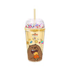 MINISO - Botol Minum We Bare Bears Plastik Botol Minum Air dengan Sedotan Cangkir 420ml