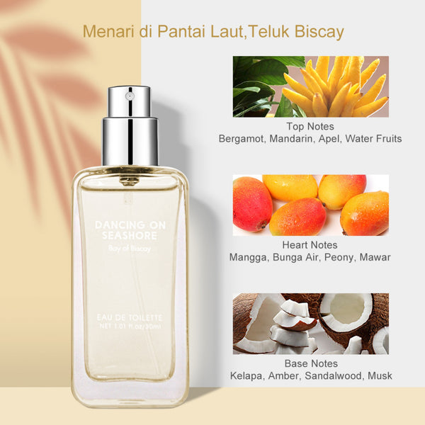 MINISO Parfum Wanita Pria Tahan Lama Spray Terlaris dan Terbaik Menari di Pantai laut EDT Cala Mesquida Perfume Female Woman Male