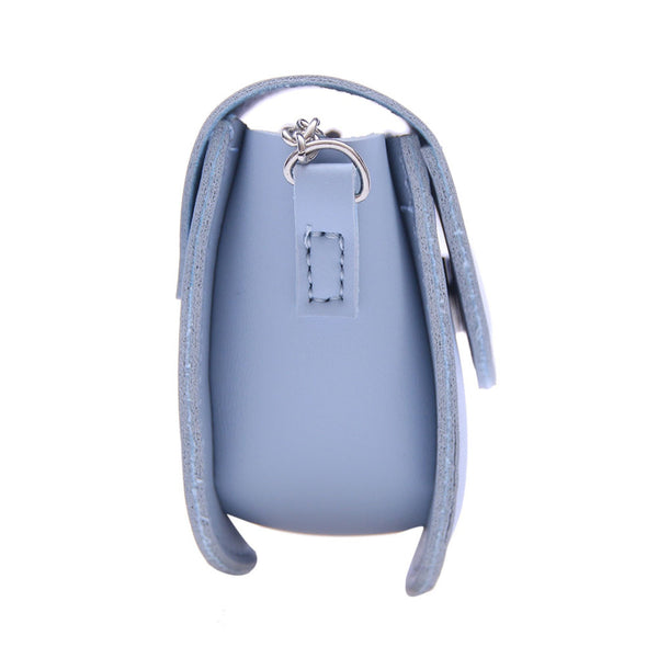 MINISO Tas Selempang Wanita Kecil /Sling Bag Mini / Tas Bahu Cewek/ Tas Lipstik Kulit PVC Wanita Remaja Anak Perempuan Pesta Rantai Logam Model Terbaru 2020 Import Kekinian Lucu Polos Simple