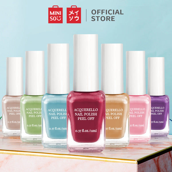 MINISO 11ML Cat Kuku Kutek Glossy Peel Off Dapat merobek cat kuku Kutek Gel Nail polish