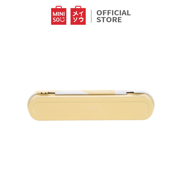 MINISO Set Alat Makan 3 Pack Sendok Garpu Sumpit Anak Peralatan Makan Tebal Stainless Steel Spoon Fork Chopsticks Travel