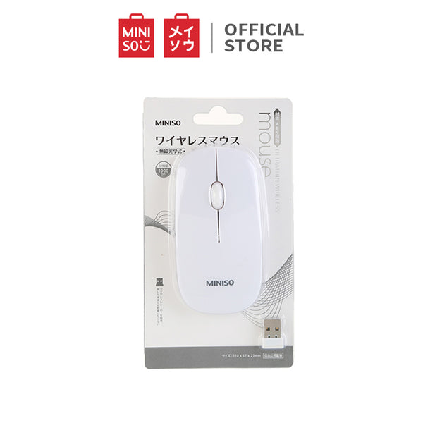 MINISO WM-287 Ultrathin Wireless Mouse for Computers laptops, hitam/hijau mint/putih/Pink