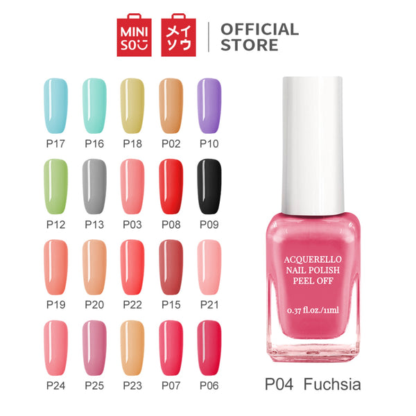 MINISO 11ML Cat Kuku Kutek Glossy Peel Off Dapat merobek cat kuku Kutek Gel Nail polish