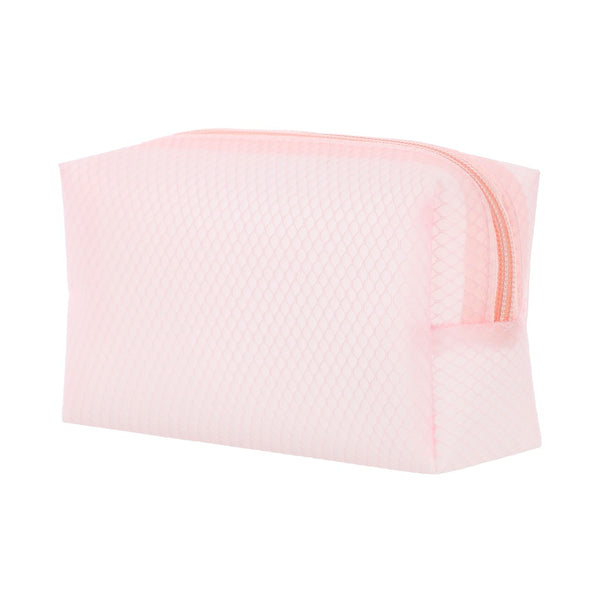 MINISO Tas kosmetik persegi bahan jala buram Storage Bag Tas Set Tas Perlengkapan Mandi Tahan Lama