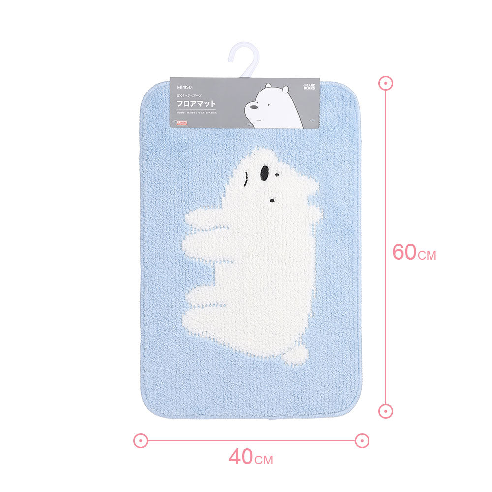 Miniso Keset Kaki Kamar Tidur / Keset Dapur/ Rugs, Keset Kamar Mandi Dapur, We Bare Bears Mat Carpets 40 cm x 60 cm