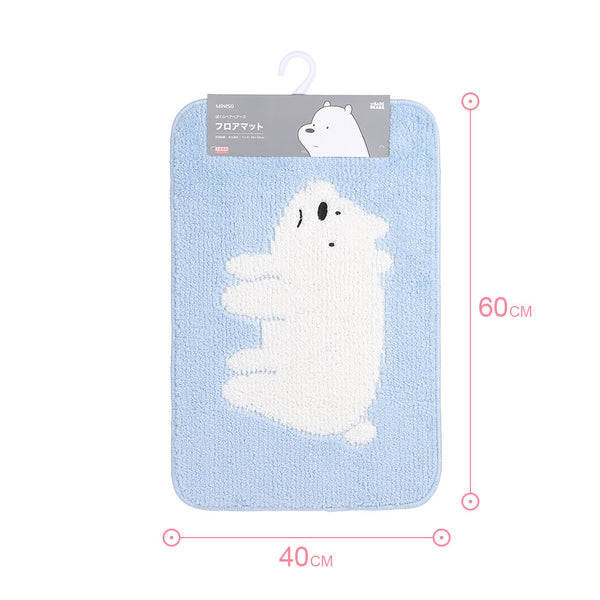 Miniso Keset Kaki Kamar Tidur / Keset Dapur/ Rugs, Keset Kamar Mandi Dapur, We Bare Bears Mat Carpets 40 cm x 60 cm