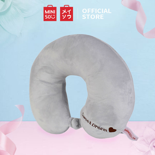 Miniso  Simple Bantal Leher, U-Shaped Neck Pillow Travel Bantal Nyaman  Imut lembut Bantal Leher Unisex