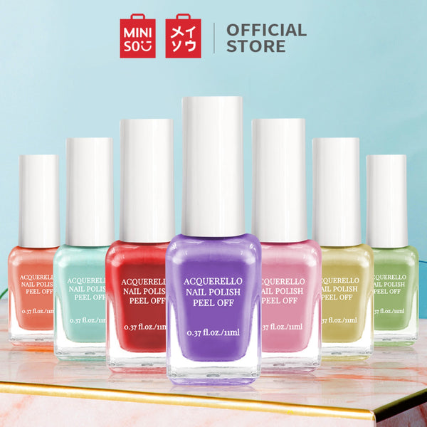 MINISO 11ML Cat Kuku Kutek Glossy Peel Off Dapat merobek cat kuku Kutek Gel Nail polish