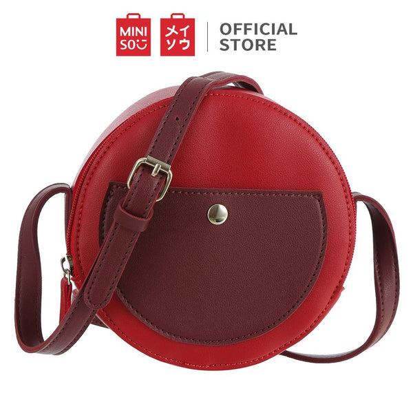 MINISO Tas Selempang Wanita Sling Bag  Vintage Crossbody Bag  Fashion Style Elegan Original Korea