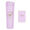 MINISO Tumbler Plastik Mawar Portable Kontainer Water Bottle air 400ml 14oz