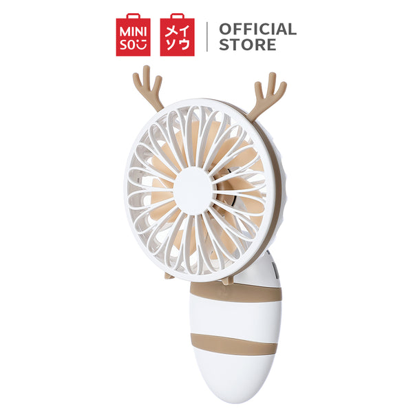MINISO Kipas Angin Mini Portable Lipat Fan Genggam Pegang Handheld USB Kencang Karakter 800mAh
