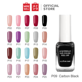 MINISO 11ML Cat Kuku Kutek Glossy Peel Off Dapat merobek cat kuku Kutek Gel Nail polish, Poles Pewarna Wanita, Nail Polish Assorted Colours