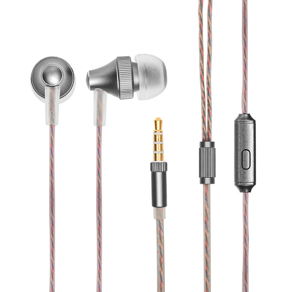 MINISO Earphone / Earbud In Ear / Headphone / Headset dengan Mic Answer Call Hp Lucu In Ear Kabel Gaming Android Suara Jernih Stereo Noise Cancelling Bass Metal Warna
