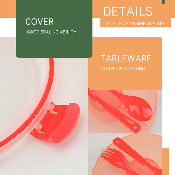 MINISO Kotak Makan Salad Siang Tempat Penyimpanan Makanan 2 Sekat 1100ml Susun Tingkat Minum Lunch Box 950ml Alat Dapur Rumah Tangga Wadah Bento Rantang Susun Set Sekolah Anak Dewasa Perempuan Cowok Container Kantor Kerja