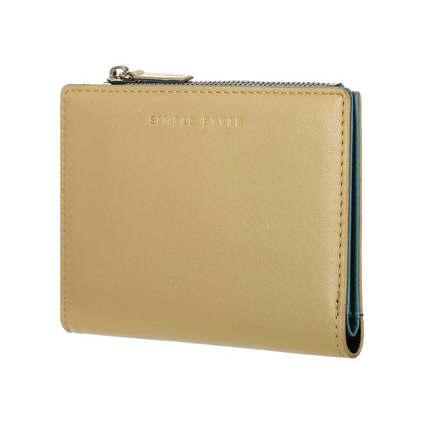 MINISO Dompet Wanita Pendek Kecil Lipat Ritsleting Simple Korea Elegant