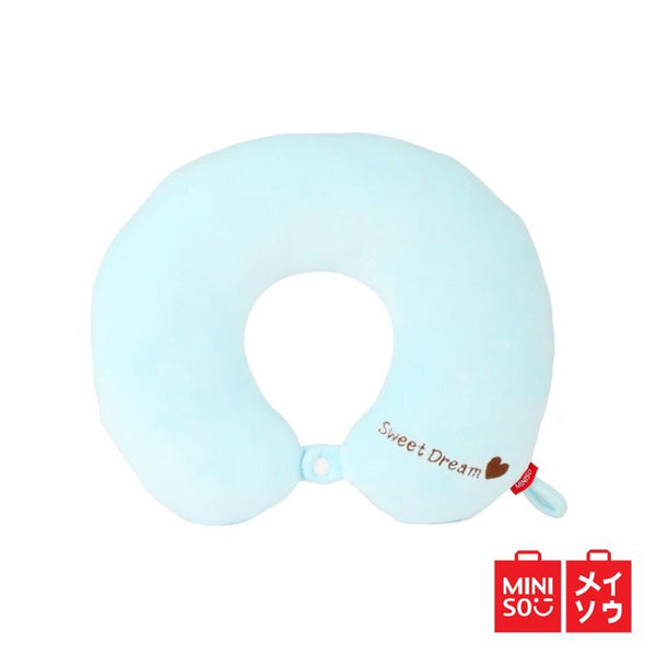 Miniso  Simple Bantal Leher, U-Shaped Neck Pillow Travel Bantal Nyaman  Imut lembut Bantal Leher Unisex