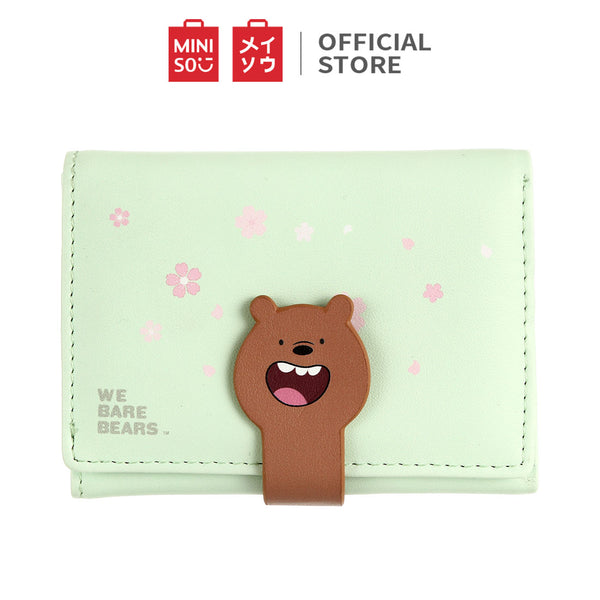MINISO Dompet Wanita Kecil Lipat 3 Kali Tas