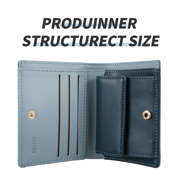 MINISO Dompet Wanita Pendek Kecil Lipat Bowtie Lucu Fashion Elegant
