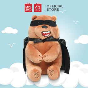 MINISO Boneka lucu Bantal Flush Lucu WE BARE BEARS Posisi Duduk Halloween 30cm