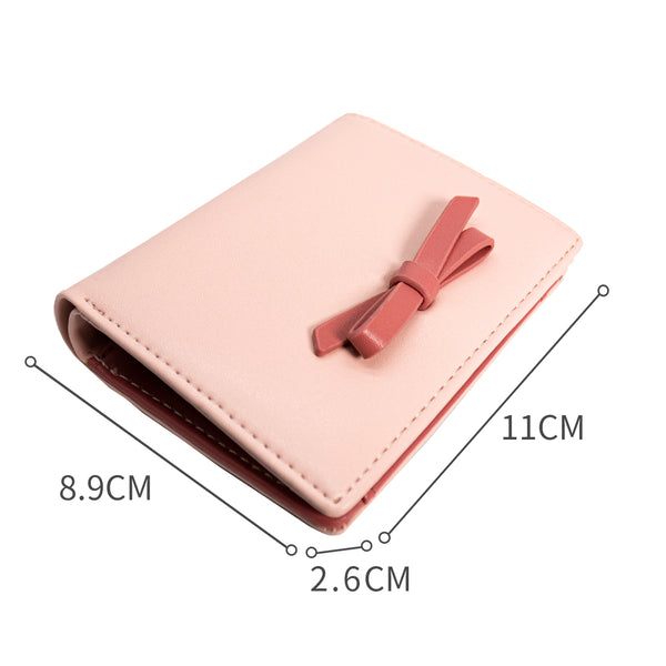 MINISO Dompet Wanita Pendek Kecil Lipat Bowtie Lucu Fashion Elegant